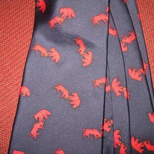 ❤️WARDEN BROOKS for NYSE New York Stock Exchange Bear & Bull Tie Necktie